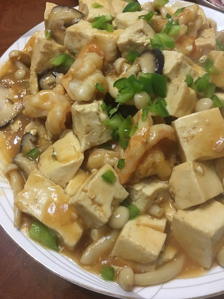 豆腐虾仁的做法