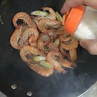 葱爆基围虾的做法图解6