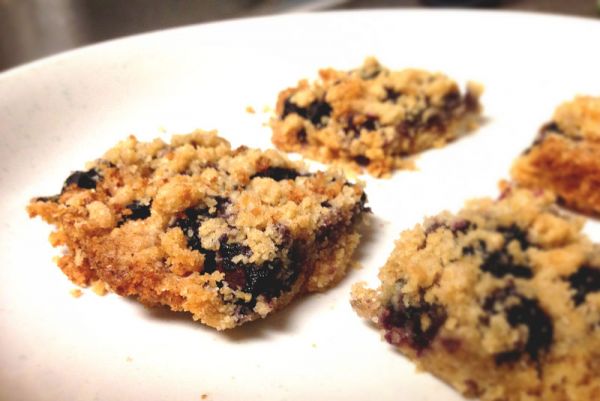 蓝莓黄油饼blueberry shortbread bars