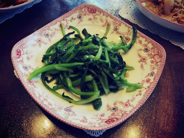 素炒菜心的做法