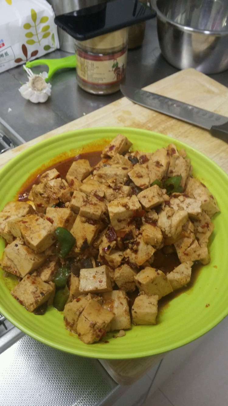 豆瓣酱炒豆腐的做法