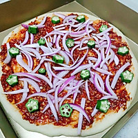 大虾南瓜PIZZA 外脆内软的薄饼披萨配方来了的做法图解13