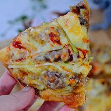 #来诺辉京东 解锁“胃”来资产#鲜嫩多汁的烤鸭披萨
