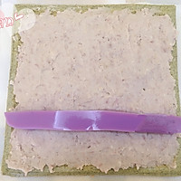 粗粮系列--黑米芋泥紫薯奶冻蛋糕卷的做法图解12