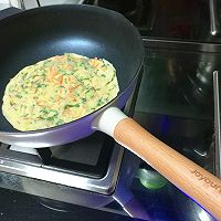 无油蔬菜鸡蛋饼的做法图解8