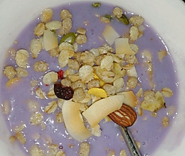 紫薯牛奶粥的做法