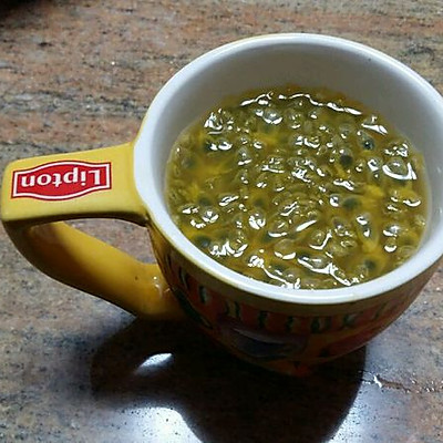 百香果蜂蜜绿茶，爽快！