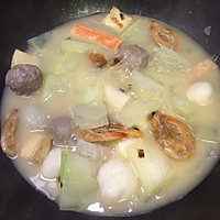 干虾冬瓜炖火锅丸的做法图解4