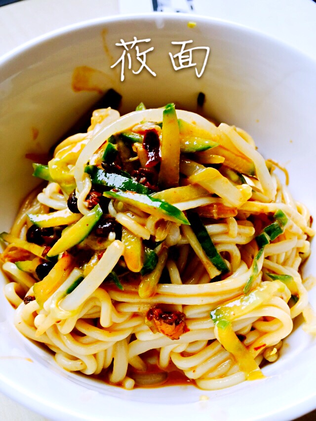 凉拌莜面的做法