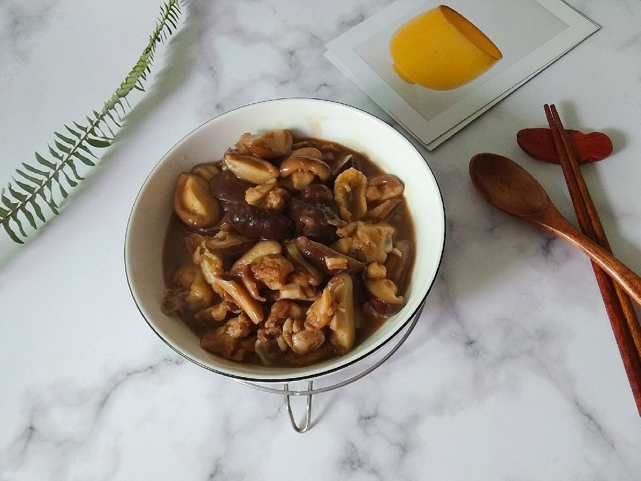 Fried chicken with mushroom