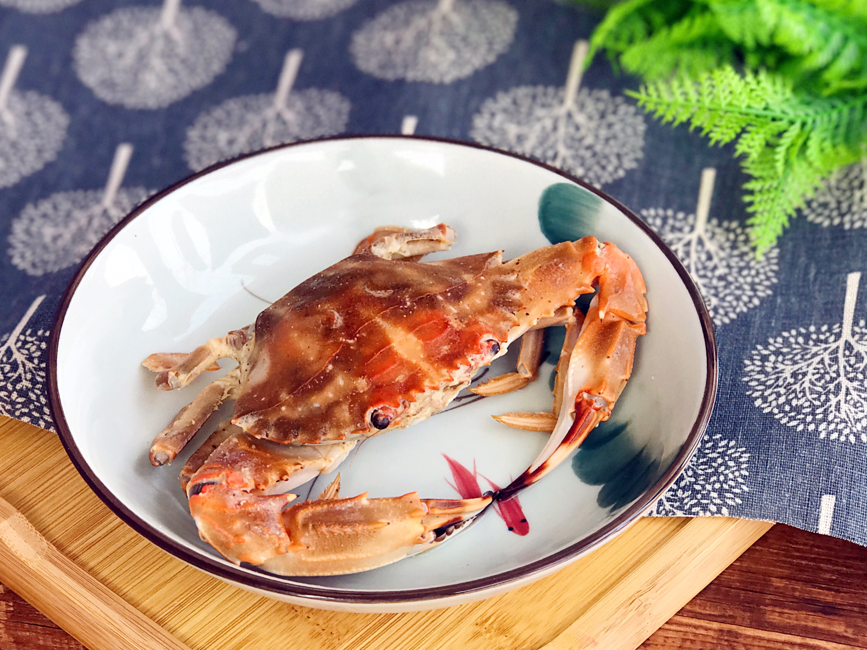 Baked crab in beer