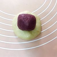 紫薯螺旋蛋黄酥（附咸蛋白的不浪费做法）的做法图解5