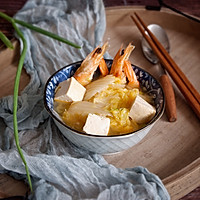 大虾白菜炖豆腐的做法图解11