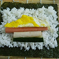 寿司(含有寿司醋的做法和卷寿司的技巧)的做法图解6