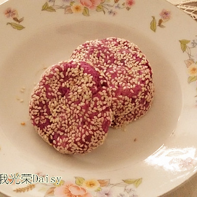 紫薯芝麻饼