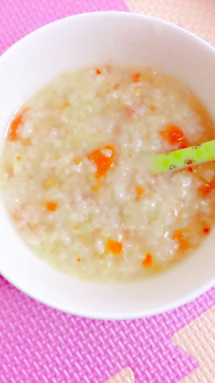 Congee with tomato and lean meat