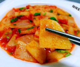 #元宵节美食大赏#西红柿炒土豆片的做法