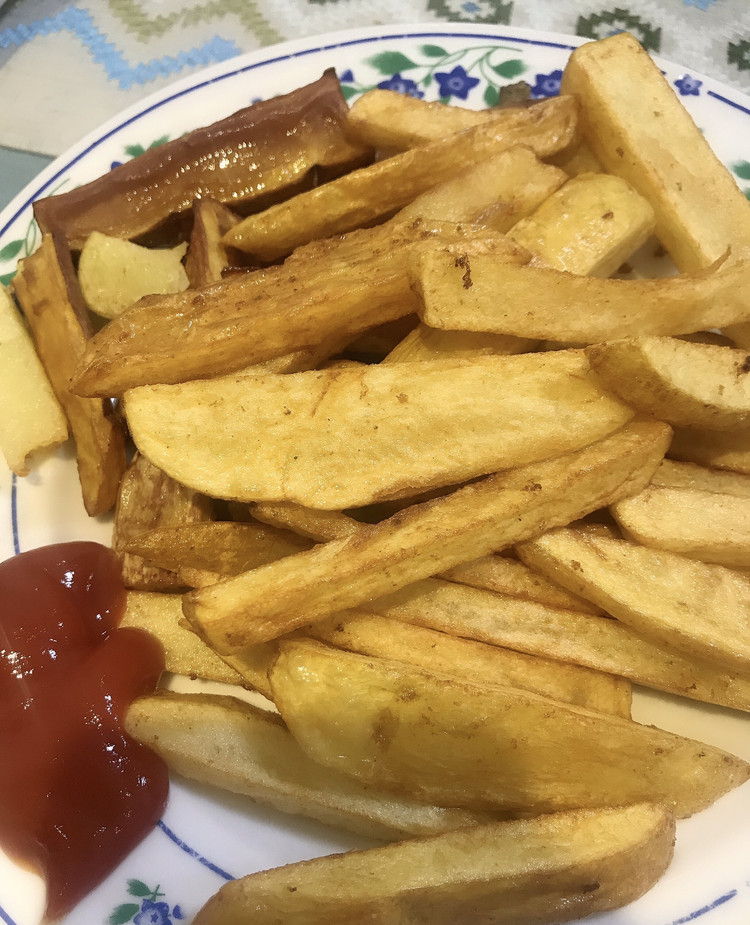 炸土豆块和红薯块的做法