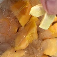 椰奶木瓜炖雪蛤的做法图解6