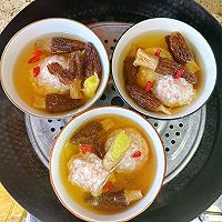 冬令进补孩子长高养脾胃羊肚菌山药肉丸汤的做法图解7