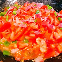 #元宵节美食大赏#培根青椒西红柿炒蛋的做法图解8
