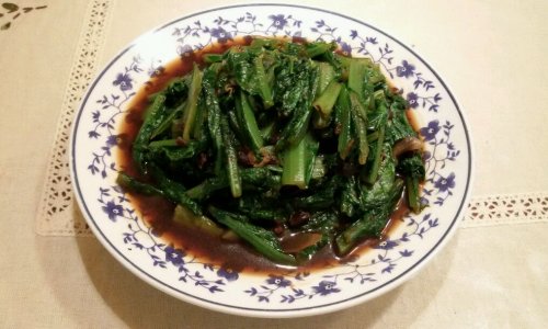 豆豉油麥菜的做法