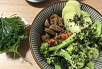 羊肉蔬菜碗 #紫苏叶两吃法的做法