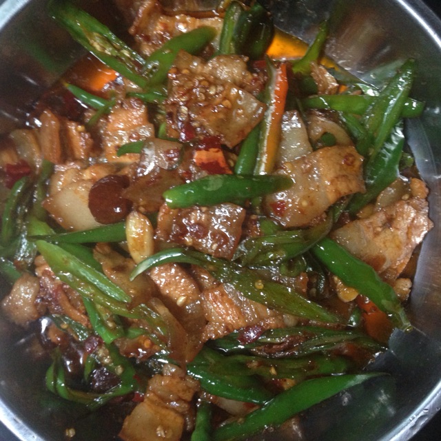 青椒回锅肉的做法图解4