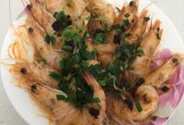 豆豉粉丝蒸虾的做法