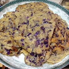 10分钟快手早餐—紫甘蓝煎饼（蔬菜煎饼）