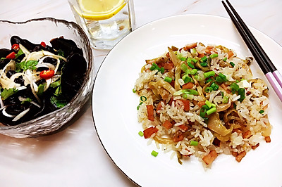 榨菜炒饭&芥末木耳