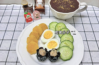 桂花五黑米糊