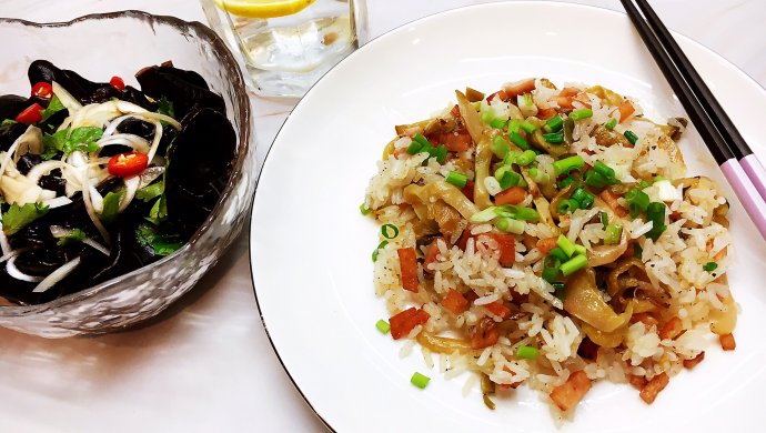 榨菜炒饭&芥末木耳