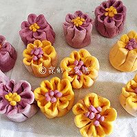 花朵豆沙馒头的做法图解14