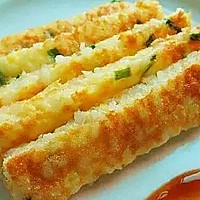 黄金煎饭的做法图解4