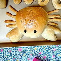 咖喱螃蟹面包#咖喱萌太奇#的做法图解8