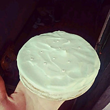 抹茶小蛋糕（奶油抹不平也可以美美哒）