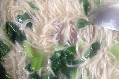 油菜肉丝面