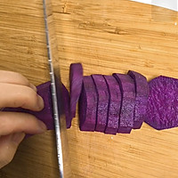 快手芝麻紫薯饼的做法图解1