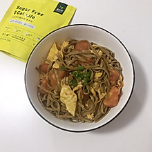 #爱乐甜夏日轻脂甜蜜#番茄鸡蛋拌荞麦面