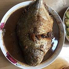 红烧金鲳鱼（煎鱼不粘锅秘方）