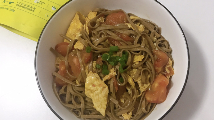 番茄鸡蛋拌荞麦面