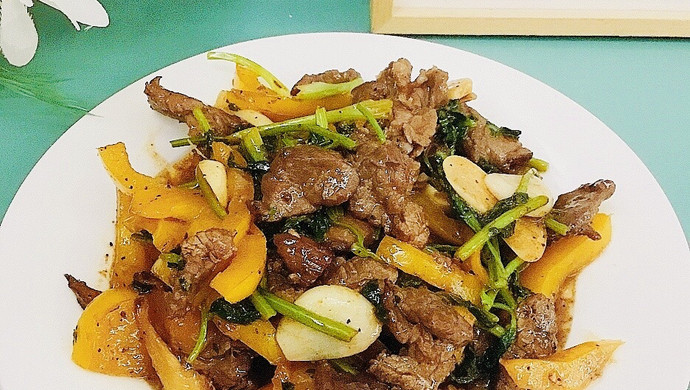 香菜炒牛肉