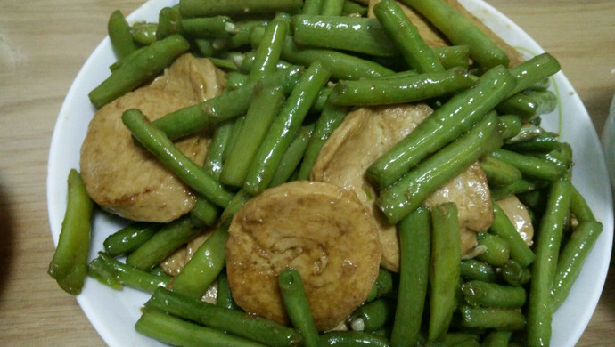 素鸡炒豆角