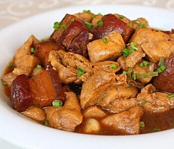 油豆腐烧肉的做法