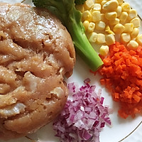 儿童节菜品之蔬菜肉饼的做法图解2
