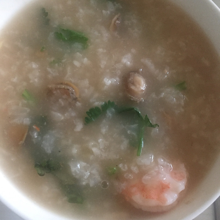 鲍鱼虾粥的做法