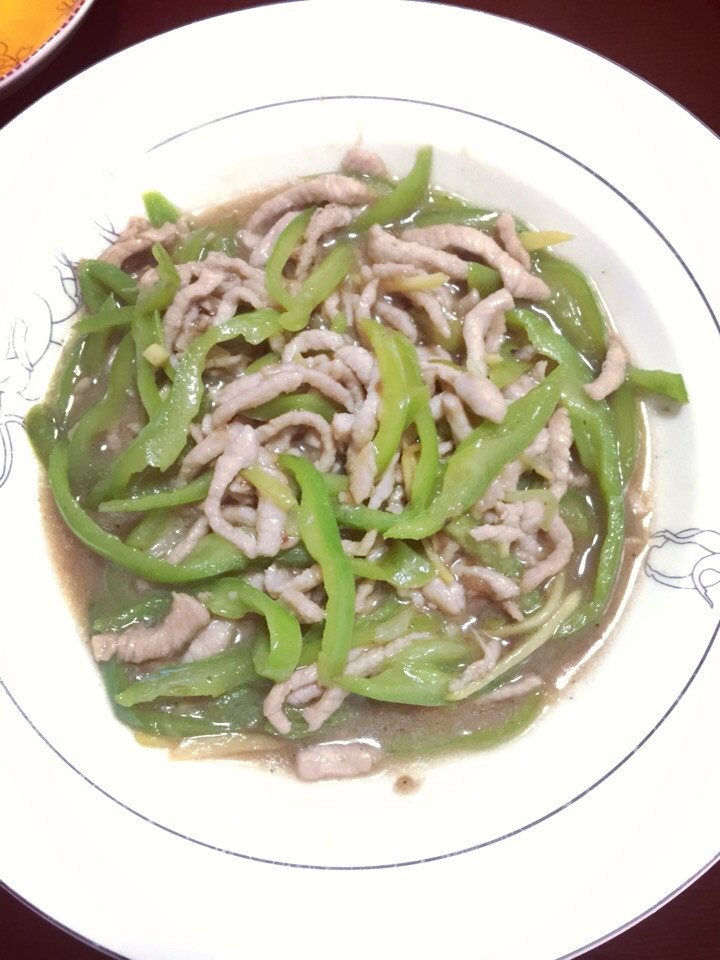 青椒肉丝的做法