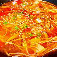 #刘畊宏女孩减脂饮食#虾仁豆腐金针菇香菇汤的做法图解14
