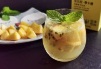 #爱乐甜夏日轻脂甜蜜#百香桃桃苏打水的做法